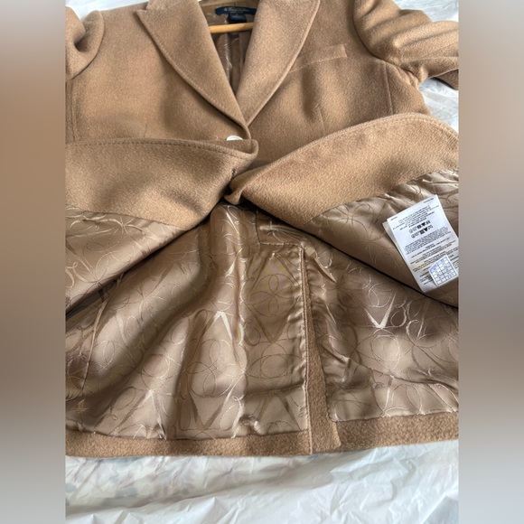 Brooks Brothers camel hair blazer tan 2 button pocket front jacket size 2 - Picture 14 of 16